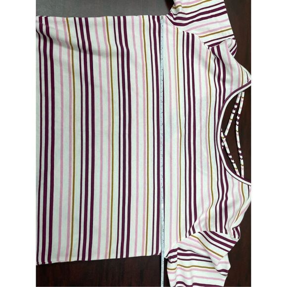 NWT Maurices Stripe Cross Back Long Sleeve Pullover Shirt Size Medium - Picture 5 of 6